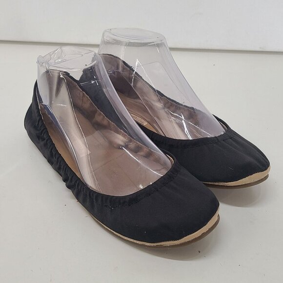 BCBGMaxAzria Shoes - BCBGMaxazria Women's Classic Round Toe Elastic Heel Ballet Flats Black Size 8